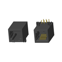 RJ11 5921 ; Single port ; Without LED ; Without metal shield . PCB Retaining Post: hollow(Type B）