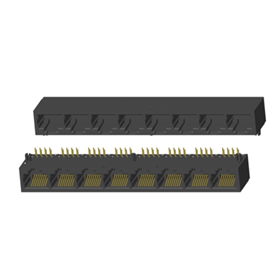 RJ45 5921 ; 1x8 ports ; Without LED ; Without metal shield . PCB Retaining Post: hollow(Type B）